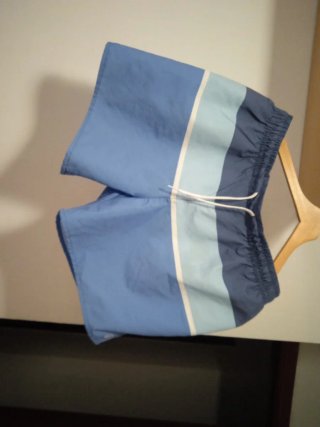 Bañador hombre rayas azul