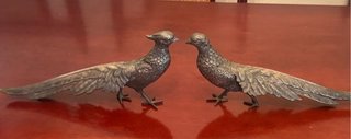 Pareja de Faisanes de Bronce Grandes