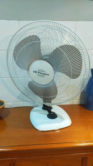 Ventilador Orbegozo Plata y Blanco