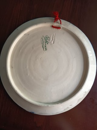 Plato Cerámica Vintage Pascual Zorrilla 35cm
