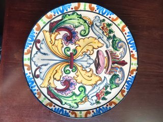 Plato Cerámica Vintage Pascual Zorrilla 35cm