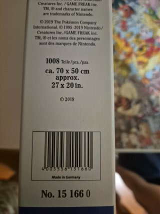 Puzzle Pokémon 1000 piezas Ravensburger