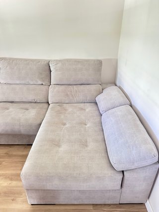 Sofá Cama Chaiselong Beige + Divan