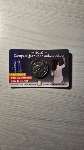 2€ Bélgica 2015 Año Europeo Desarrollo