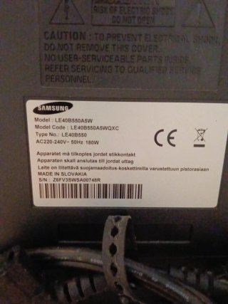 Televisor Samsung Analógico Negro