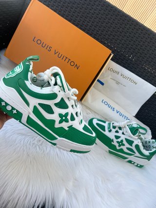 Zapatillas Louis Vuitton Verdes y Blancas