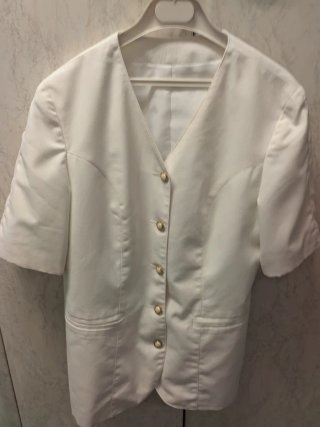Americana corta blanca T.42