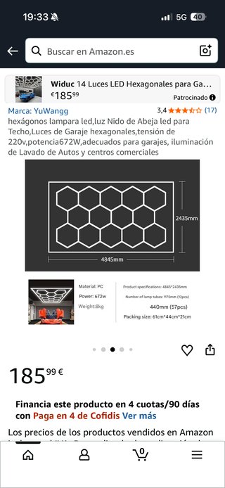 Iluminación LED Hexagonal