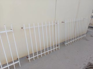 Lote de rejas de hierro blancas