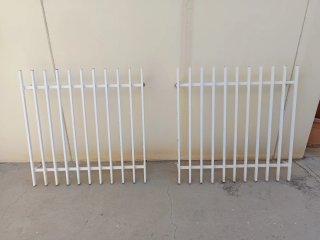 Lote de rejas de hierro blancas