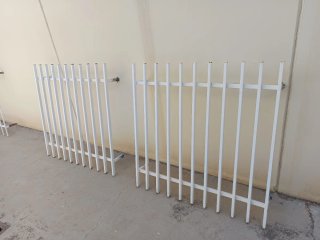 Lote de rejas de hierro blancas