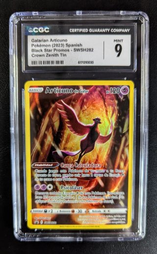 Carta Pokémon Articuno de Galar CGC 9