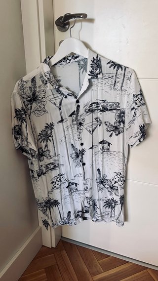 Camisa Hawaiana Estampada