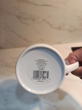 Taza Navideña Cerámica Blanca