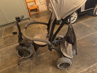 Carro Bici Niño Gris
