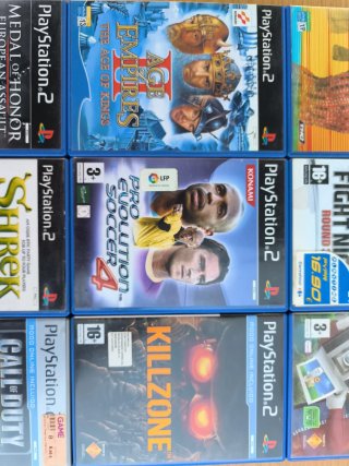 Lote 9 cajas PS2