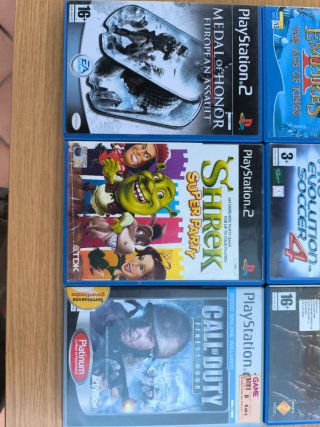 Lote 9 cajas PS2
