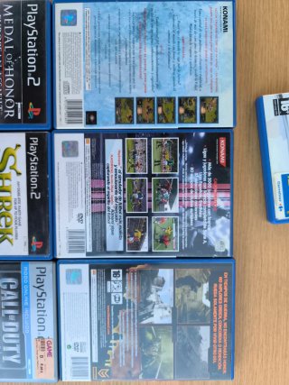Lote 9 cajas PS2