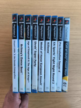 Lote 9 cajas PS2