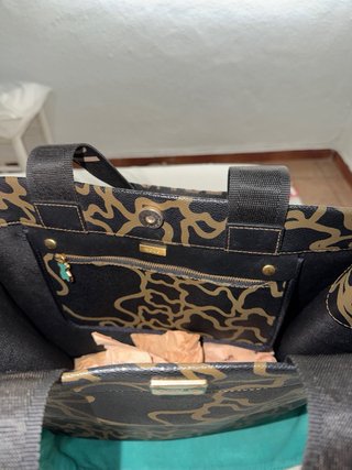 Bolso Piel Tous Negro Marrón