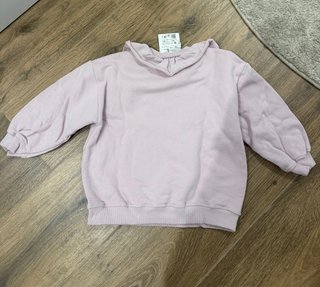 Jersey niña Zara cuello volante rosa NUEVO