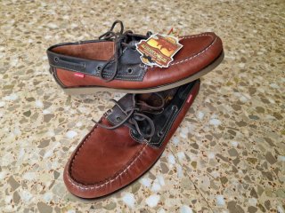 Zapatos náuticos Wrangler piel marrón y negro