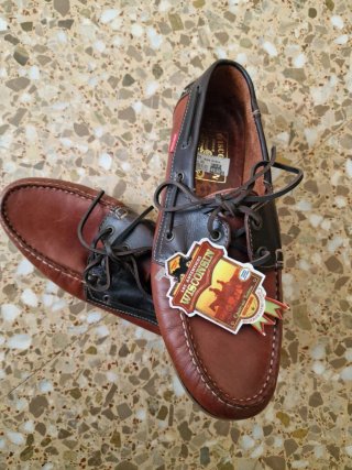 Zapatos náuticos Wrangler piel marrón y negro