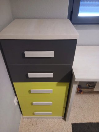 Dormitorio juvenil con cama nido