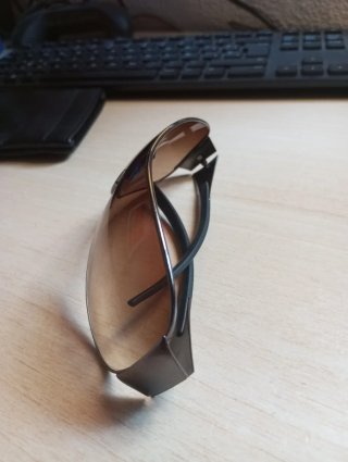 Gafas Ray Ban Wraparound Marrones y Plateadas