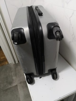 Maleta grande Calvin Klein plateada