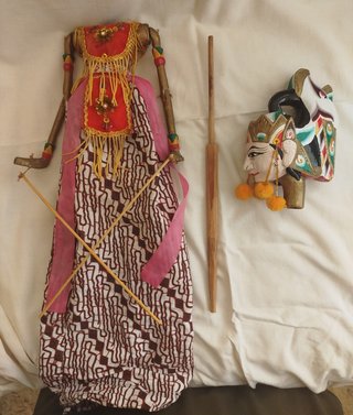 Marioneta de Varillas Java Indonesia Wayang Golek