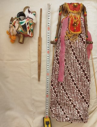 Marioneta de Varillas Java Indonesia Wayang Golek