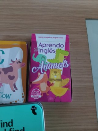 Juego de cartas educativas para niños