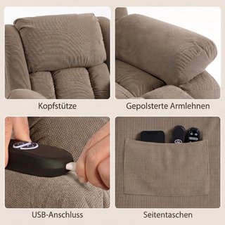 Sillón de TV con masaje y