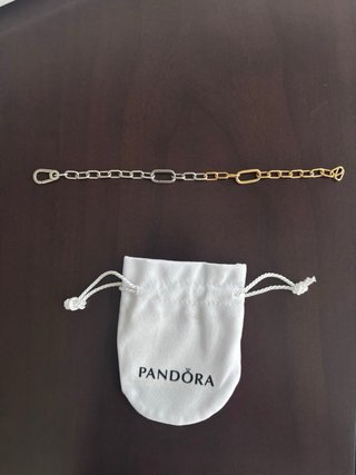 Pulsera Pandora Eslabones Bicolor