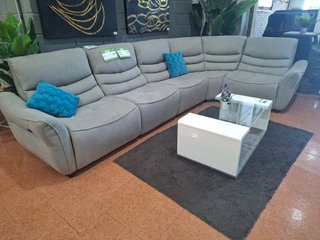 Sofá Rinconera Modular Reclinable Gris
