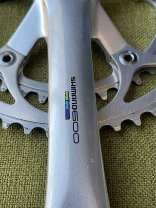 Bielas y Platos Shimano 600 Tricolor Ultegra
