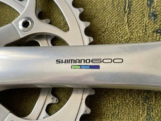 Bielas y Platos Shimano 600 Tricolor Ultegra