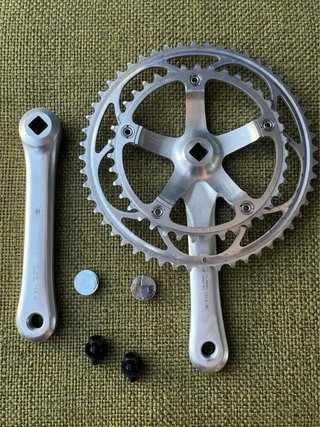 Bielas y Platos Shimano 600 Tricolor Ultegra