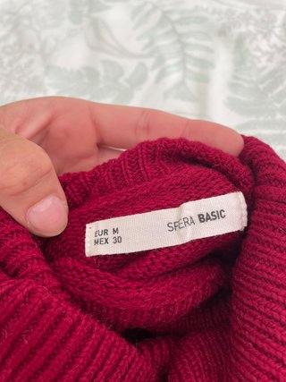 Jersey Sfera cuello alto granate Talla M