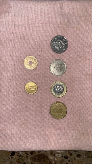 Lote de monedas antiguas variadas