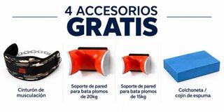 Gimnasio Completo: Rack, Barra, Discos y Más