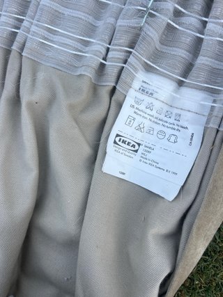 8 Paños de cortina de terciopelo beige