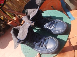 Converse altas forradas invierno azul marino