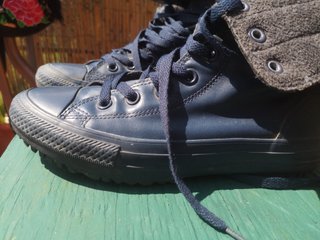 Converse altas forradas invierno azul marino