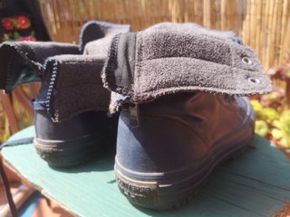 Converse altas forradas invierno azul marino