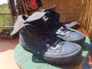 Converse altas forradas invierno azul marino