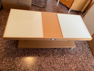 Mesa centro elevable salón