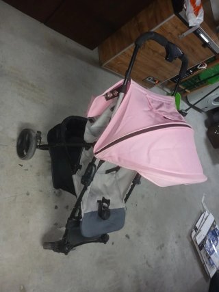 Silla de paseo rosa
