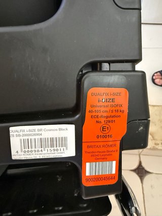 Silla coche Britax Römer Dual fix ISize giratoria